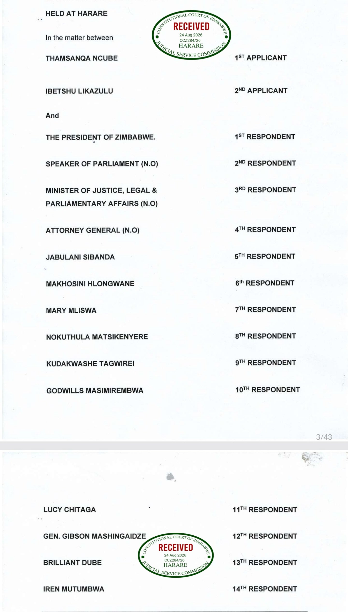 WHEN “PROFESSIONAL SKILLS” BECOME POLITICAL REWARDS: MNANGAGWA’S SENATE APPOINTMENTS FACE A CONSTITUTIONAL TEST